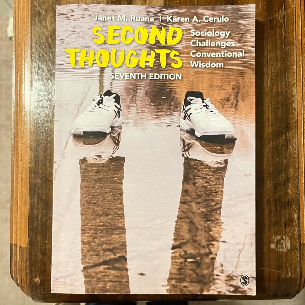 Second Thoughts college Sociology book